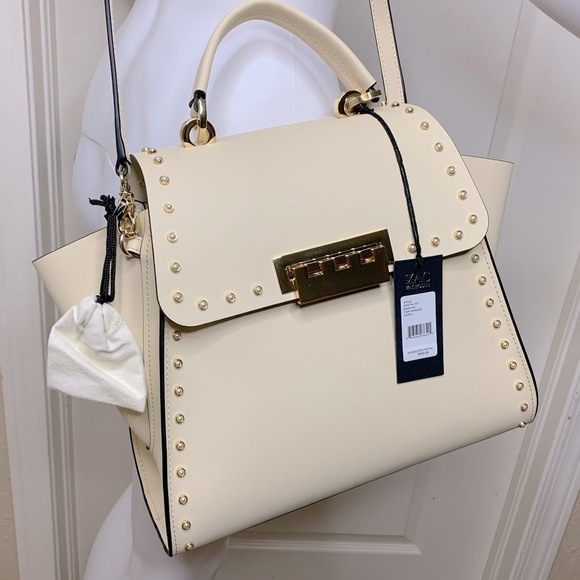 Zac Zac Posen Earth Pearls Top Handle Leather Bag - Picture 3 of 12